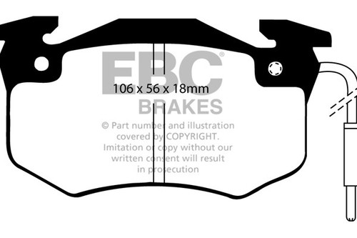 Ebc ultimax front brake pads - front,
