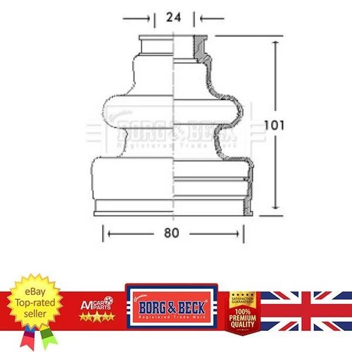 Joint boot for citroen c15 - citroen,