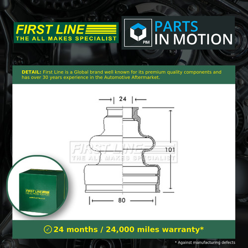 Joint boot fits citroen c15 - cv,