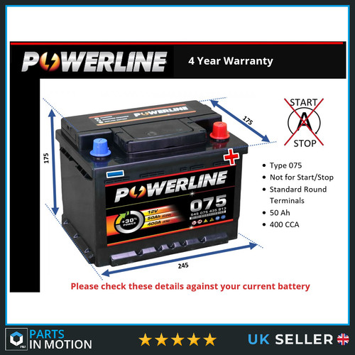 Battery fits citroen - citroen, c3