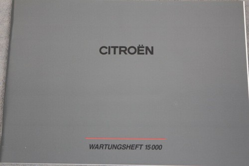 Ciroen service booklet - booklet, /