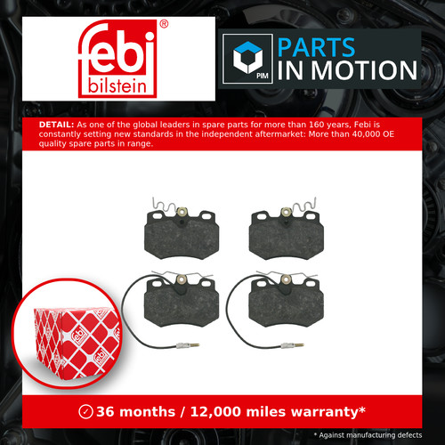 Brake pads set - pads, fits