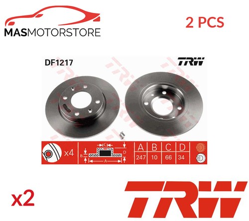 Brake discs set - set, front