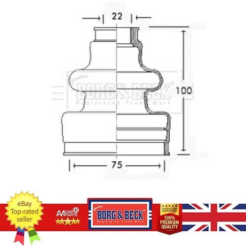 Joint boot for citroen bx - boot,