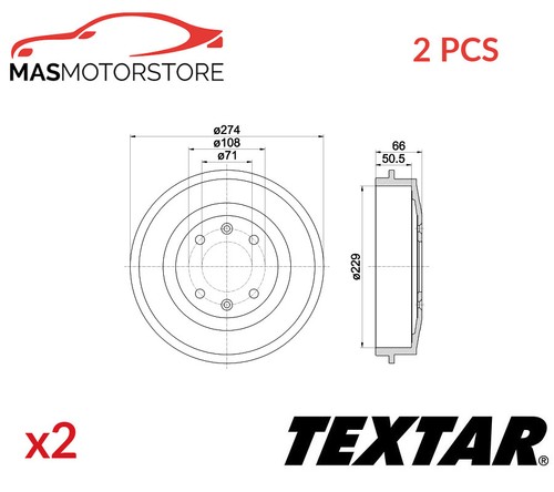 Rear brake drum - rear,
