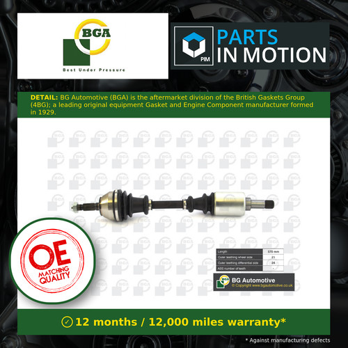 Drive shaft fits citroen - fits, c15
